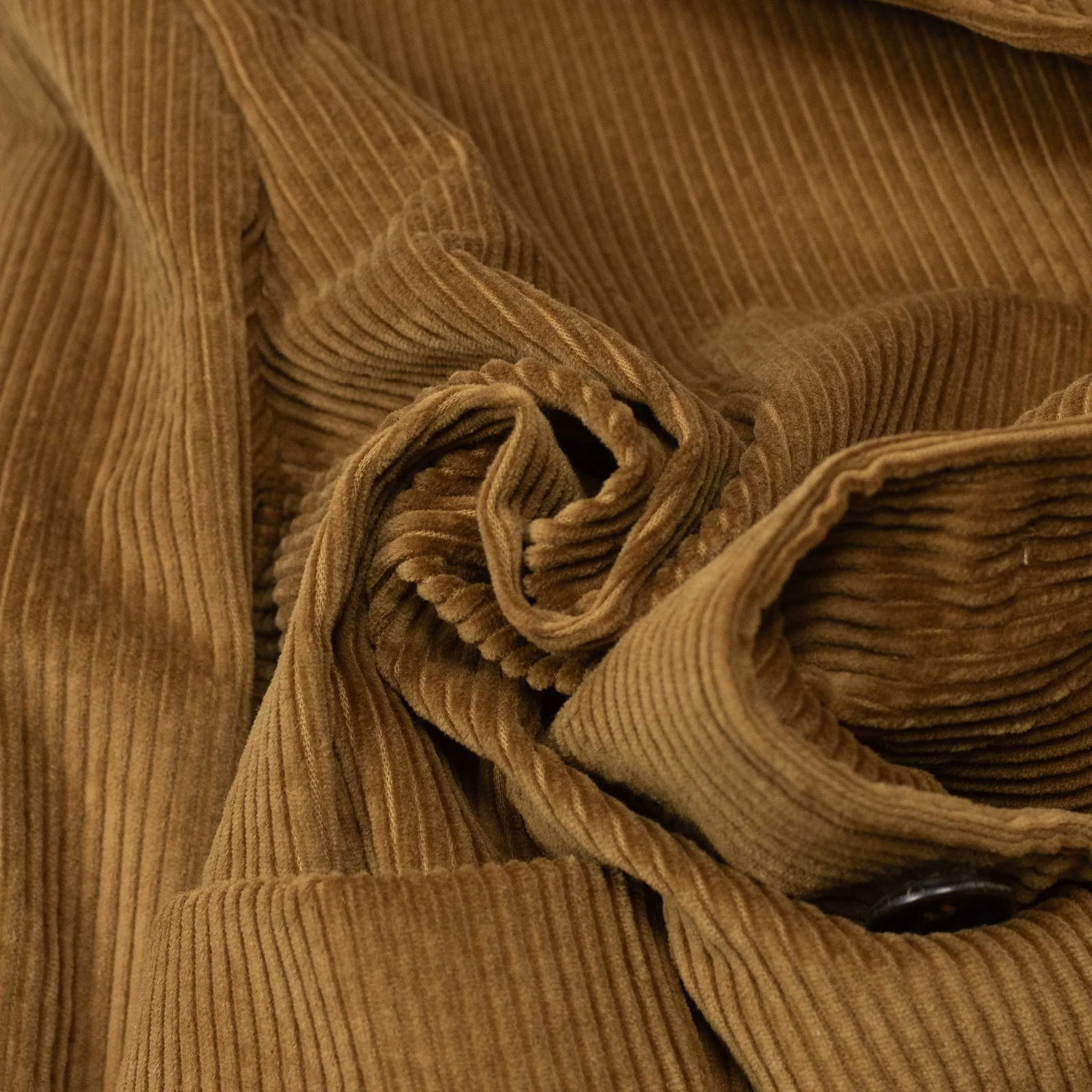 Aauro patch pocket jacket in beige cotton corduroy (suit separates)