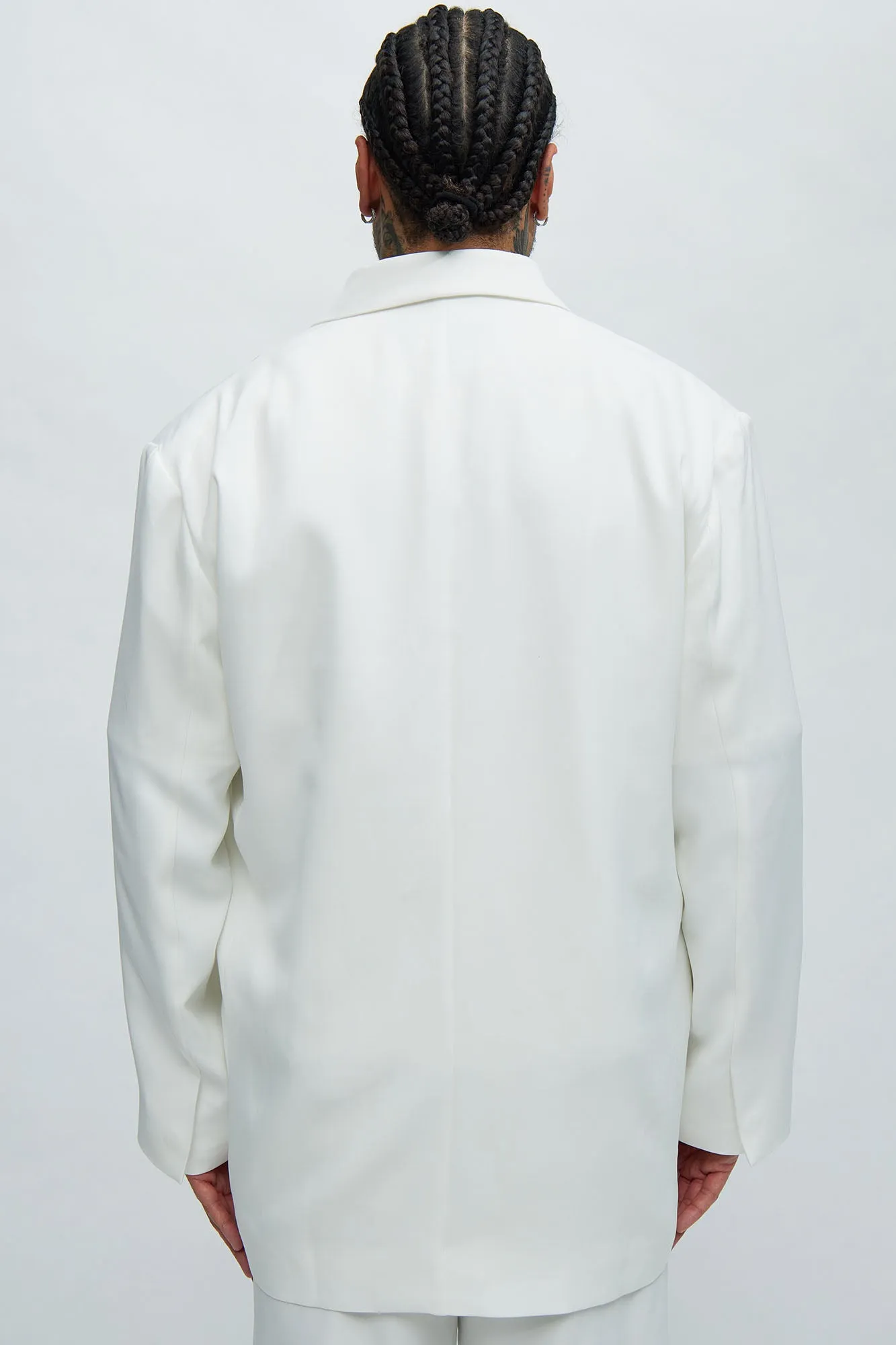 Anchor Double Breasted Suit Jacket - Off White