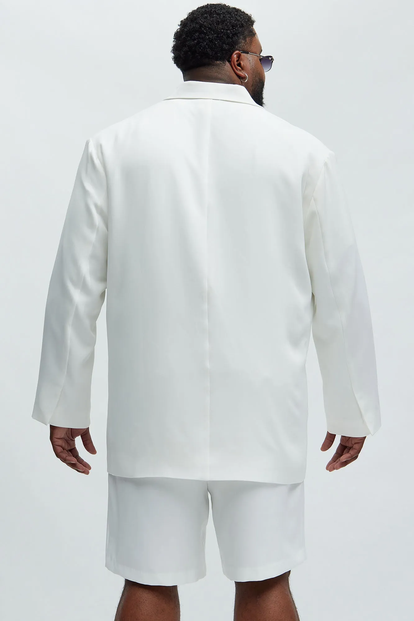 Anchor Double Breasted Suit Jacket - Off White
