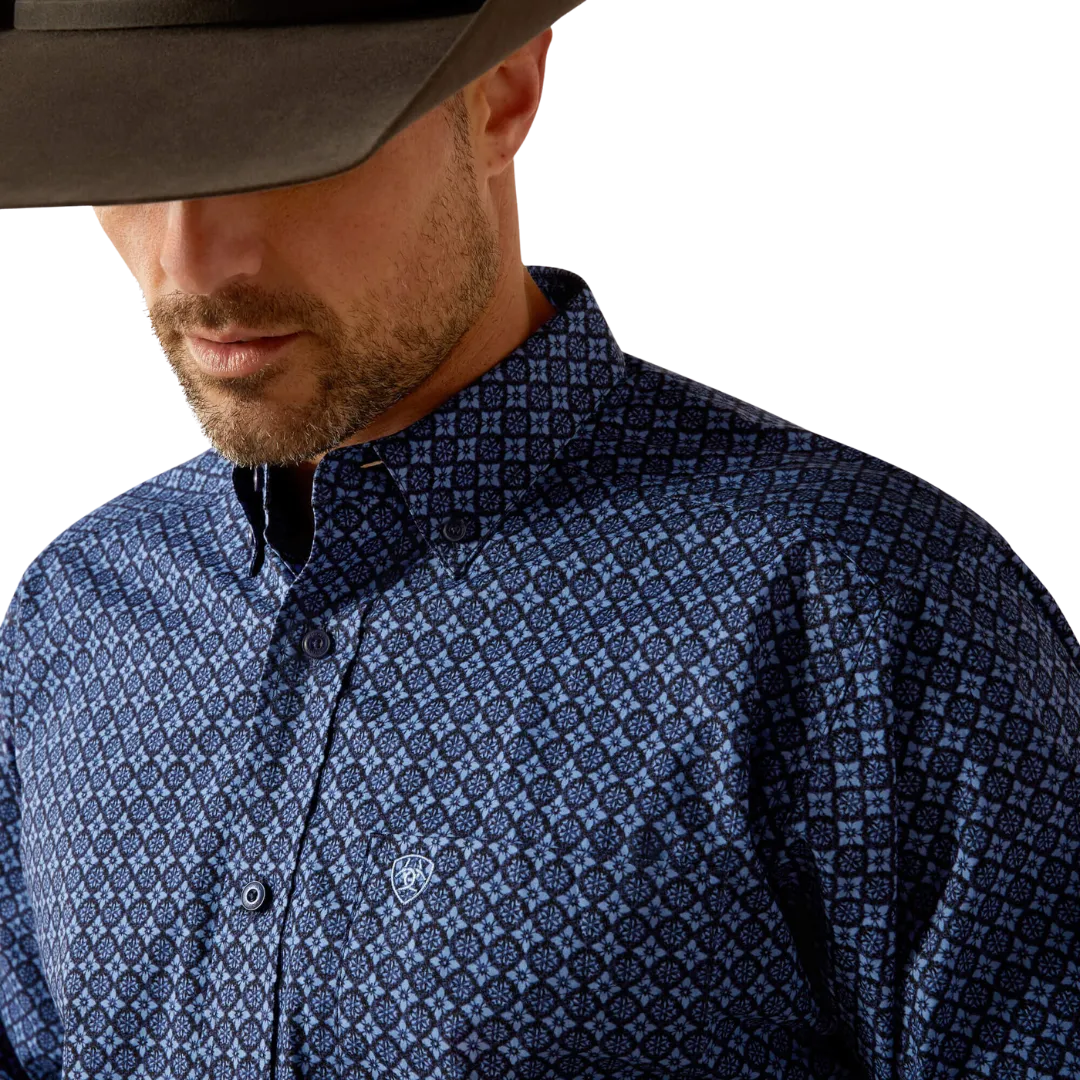Ariat Men's Talon Classic Fit Dark Blue Shirt