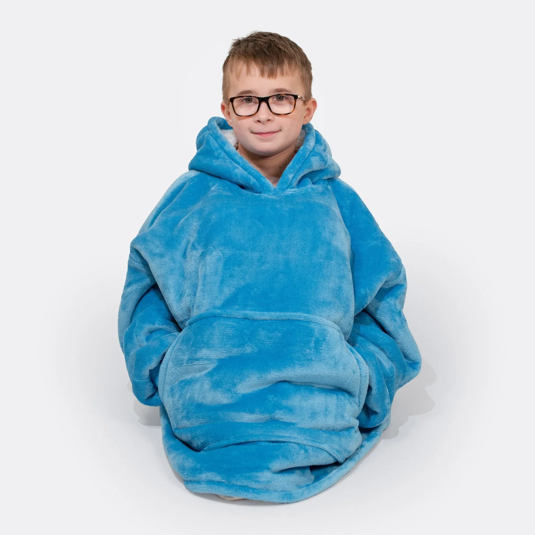 Blue HappyHoodie for Kids: Cozy and Durable