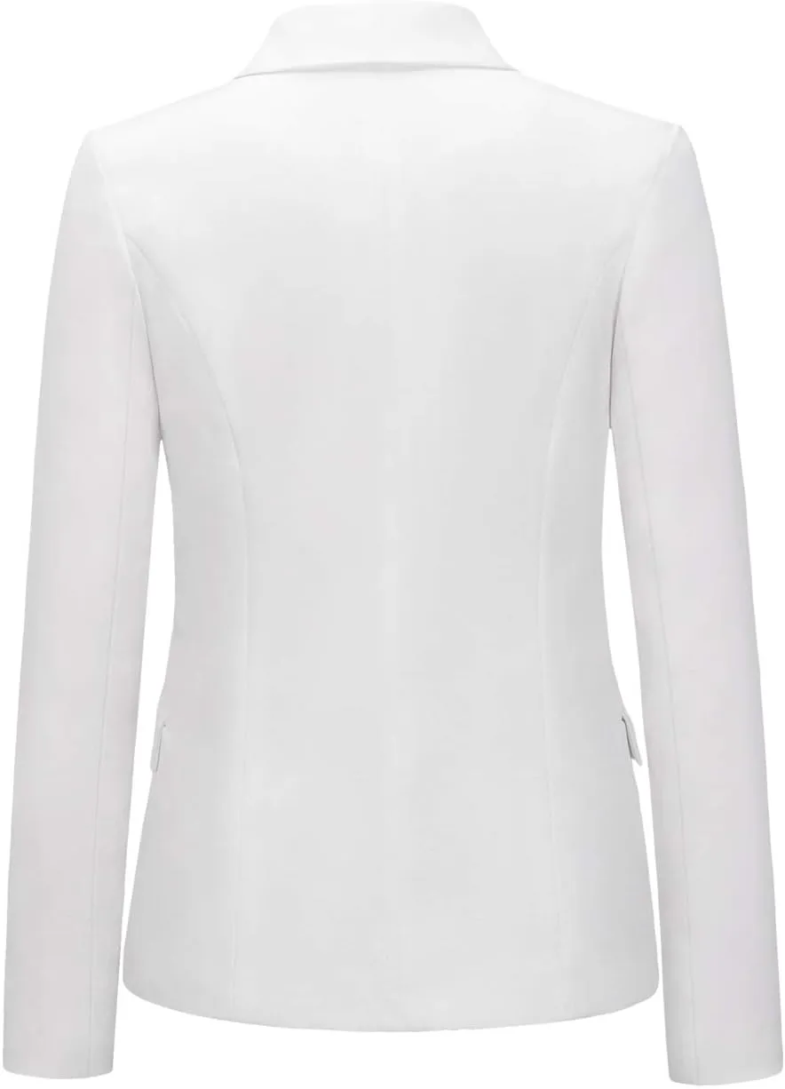 chouyatou Women's Vintage Double Breasted Slim Fit Dress Suit Blazer Jacket