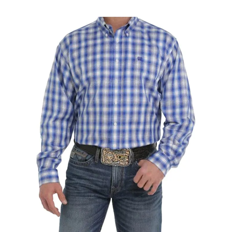 Cinch Mens Plaid Long Sleeve Shirt