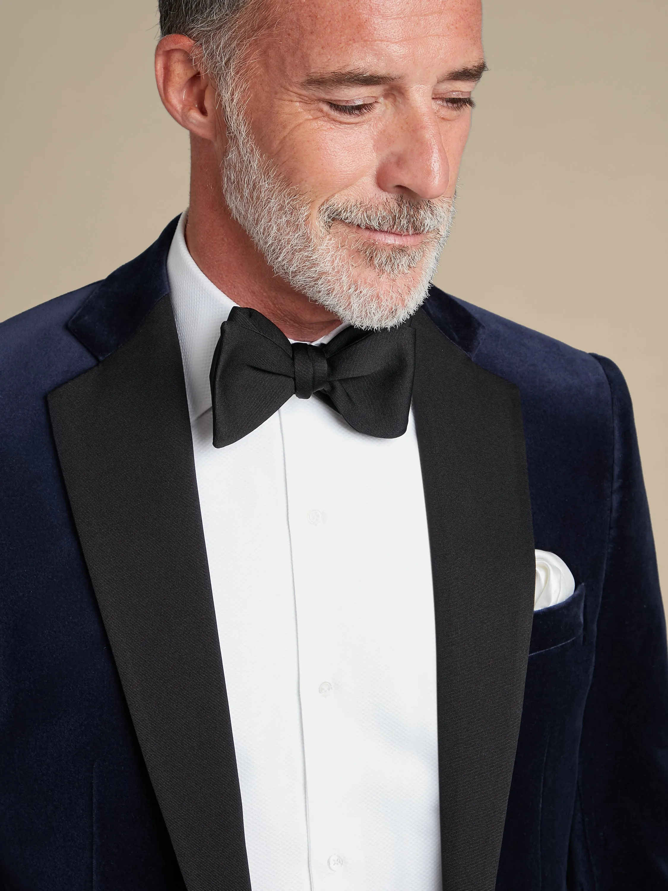 Dinner Suit Four Piece Hire (Velvet Jacket, Trousers, Dress Shirt & Bow Tie)