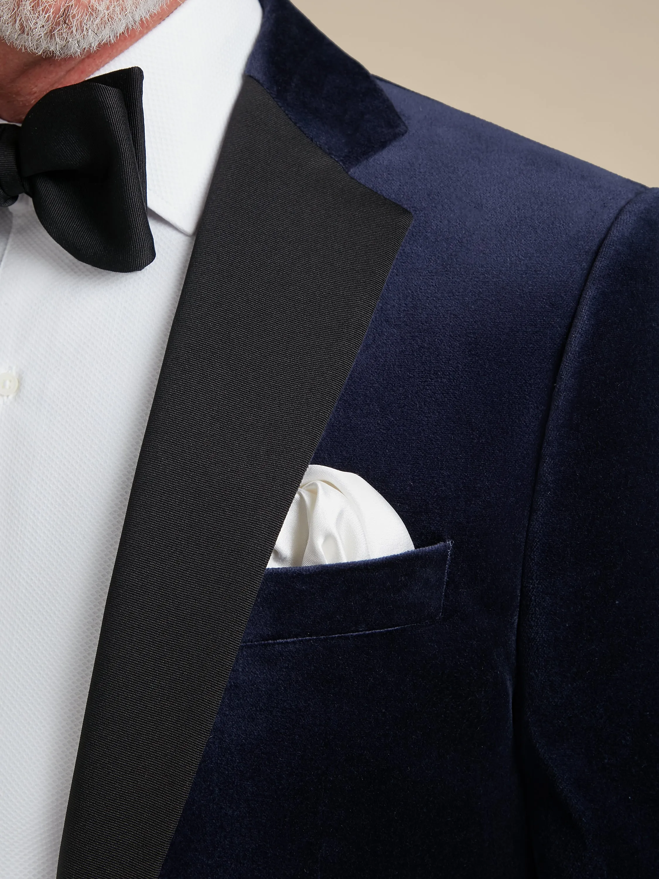 Dinner Suit Four Piece Hire (Velvet Jacket, Trousers, Dress Shirt & Bow Tie)