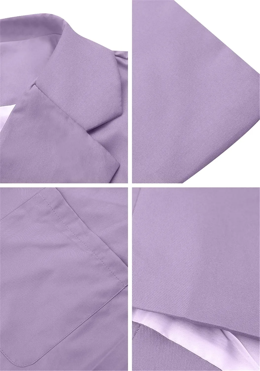 FLITAY Womens Long Sleeve Solid Color Blazer Open Front Slim Fit Work Jackets Coat