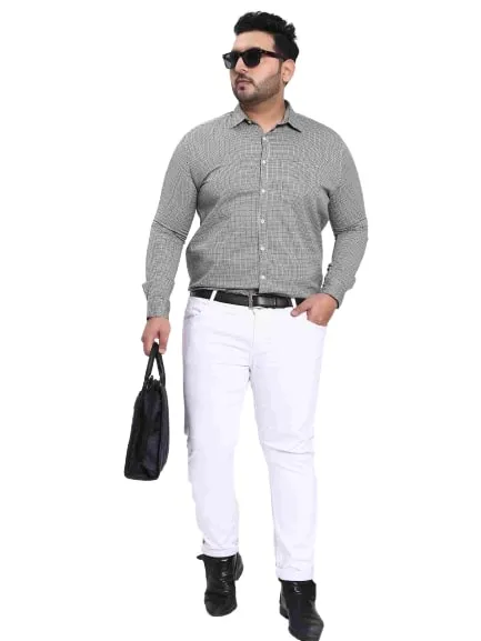 Grey Satin Cotton Shirt