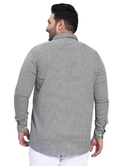Grey Satin Cotton Shirt