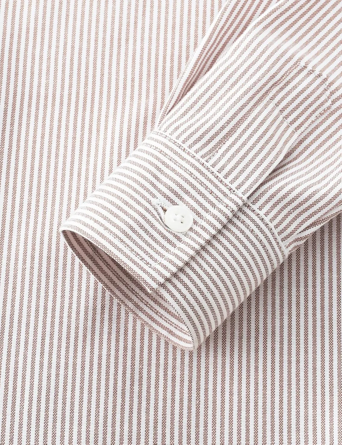 JOGAL Boys Long Sleeve Oxford Dress Shirts Casual Button Down Shirts Striped Tops for 6-14 Years