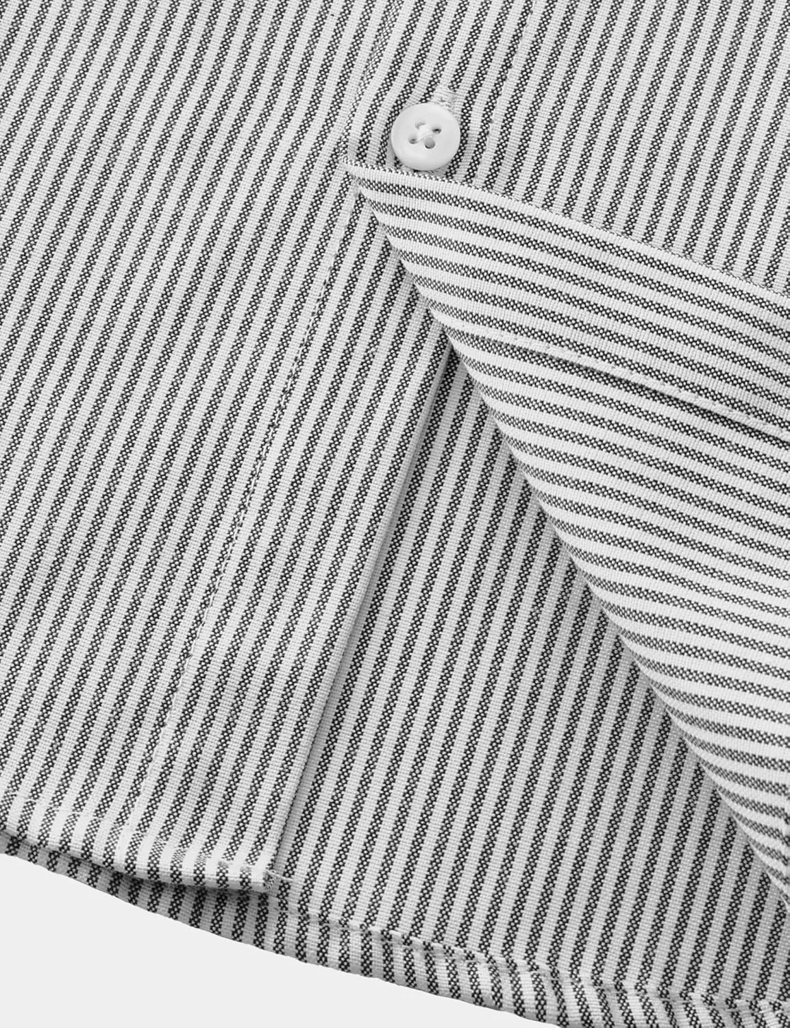 JOGAL Boys Long Sleeve Oxford Dress Shirts Casual Button Down Shirts Striped Tops for 6-14 Years