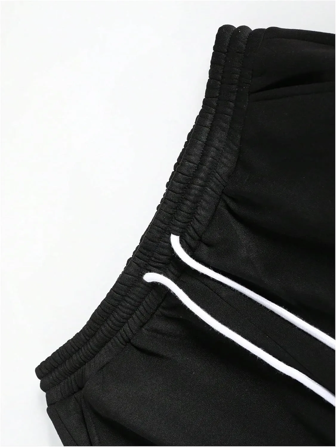 Men's Baggy Sweatpants Y2k Star Graphic Print Stacked Wide Leg Jogger Pants