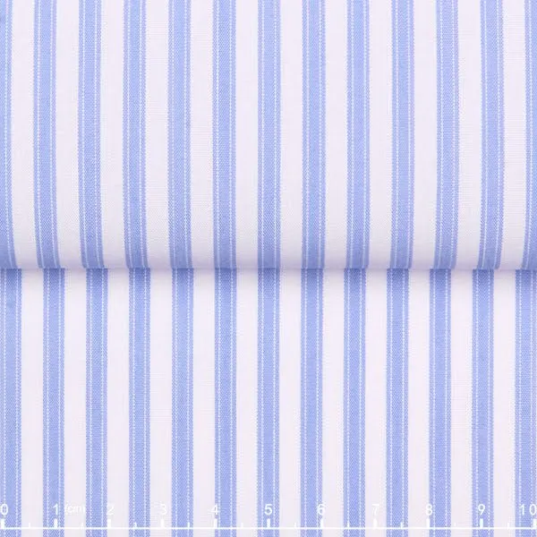 Powder Blue Horizontal Striped Shirt