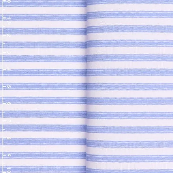 Powder Blue Horizontal Striped Shirt