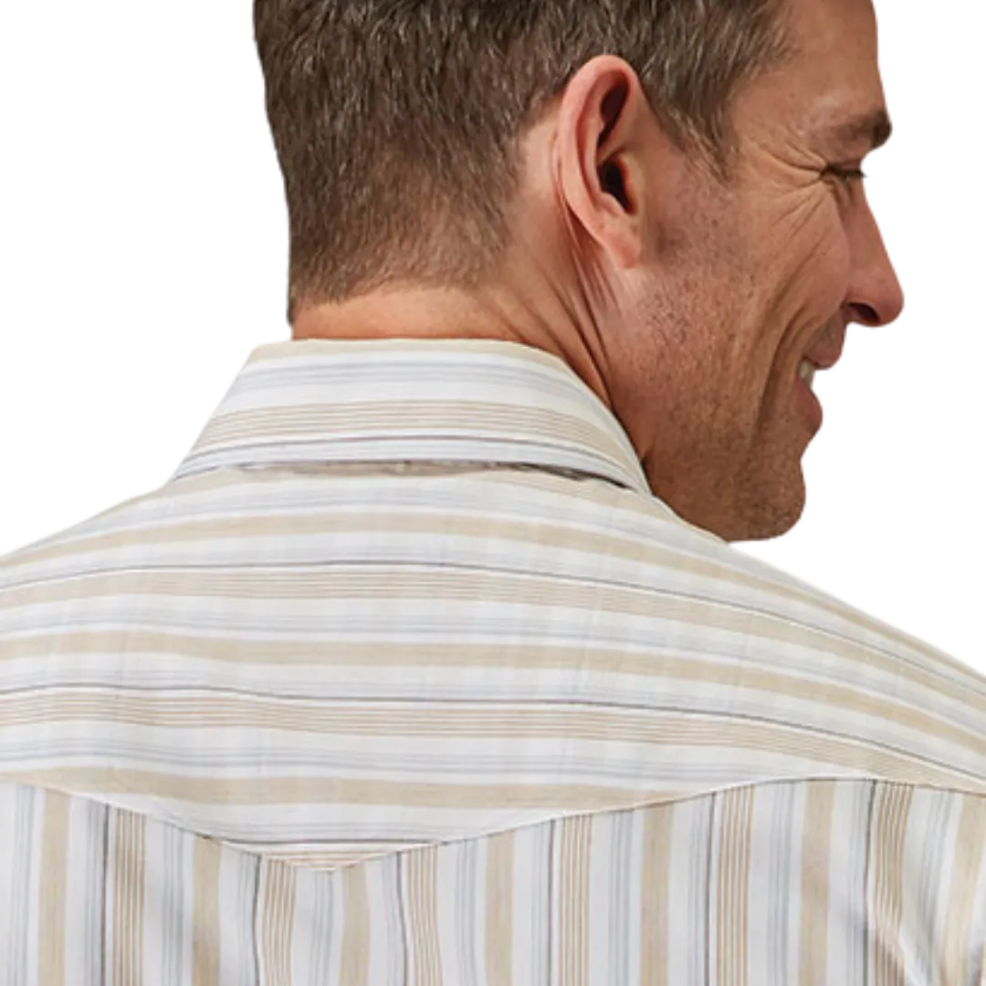 Roper Men's Snap Stripe White Shirt
