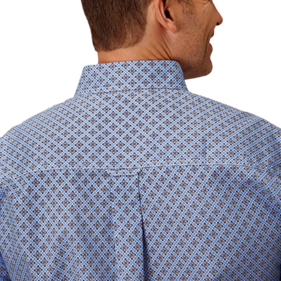 Roper Men's Thistle Foulard Blue Shirt