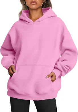 Trendy Queen Womens Oversized Hoodies Fleece Sweatshirts Sweaters Spring Outfits 2025 Pullover Fall Winter Clothes