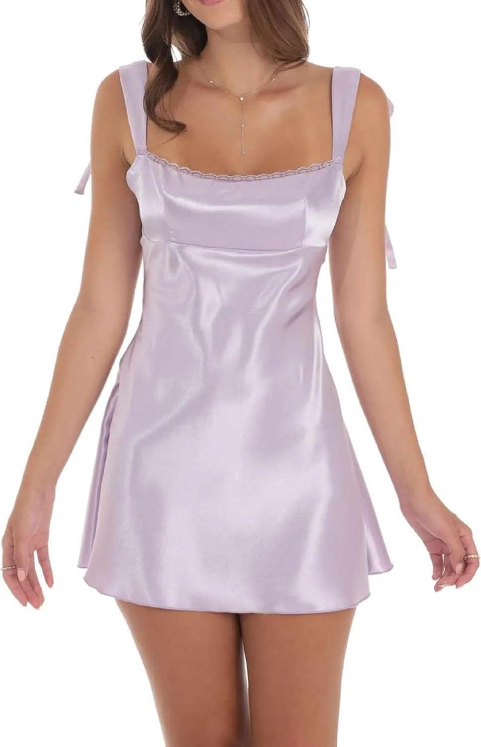 Women Graduation Mini Dress Lace Up Backless College Grad Dress Bow Tie Shoulder Short Formal Dresses